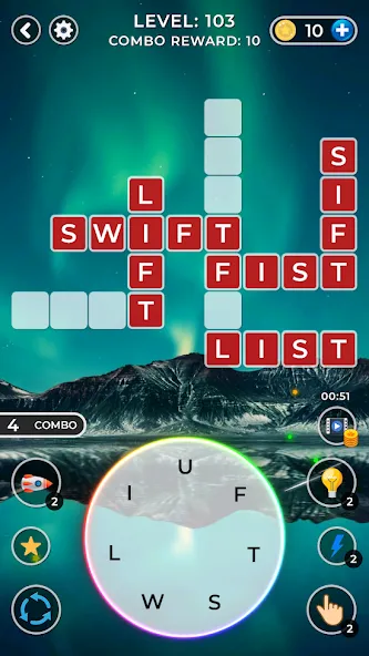 Взломанная WOW4:Word Connect Offline Word (ВАУ 4)  [МОД Unlocked] — последняя версия apk на Андроид screen 1