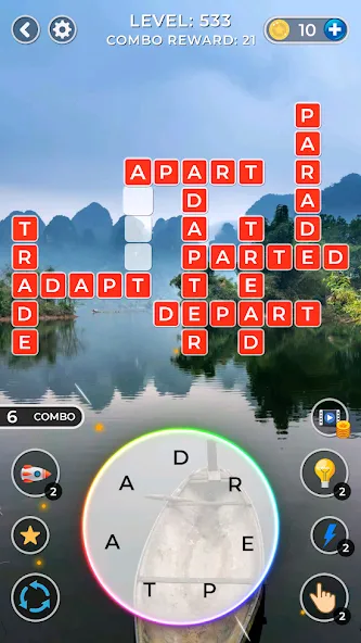 Взломанная WOW4:Word Connect Offline Word (ВАУ 4)  [МОД Unlocked] — последняя версия apk на Андроид screen 4