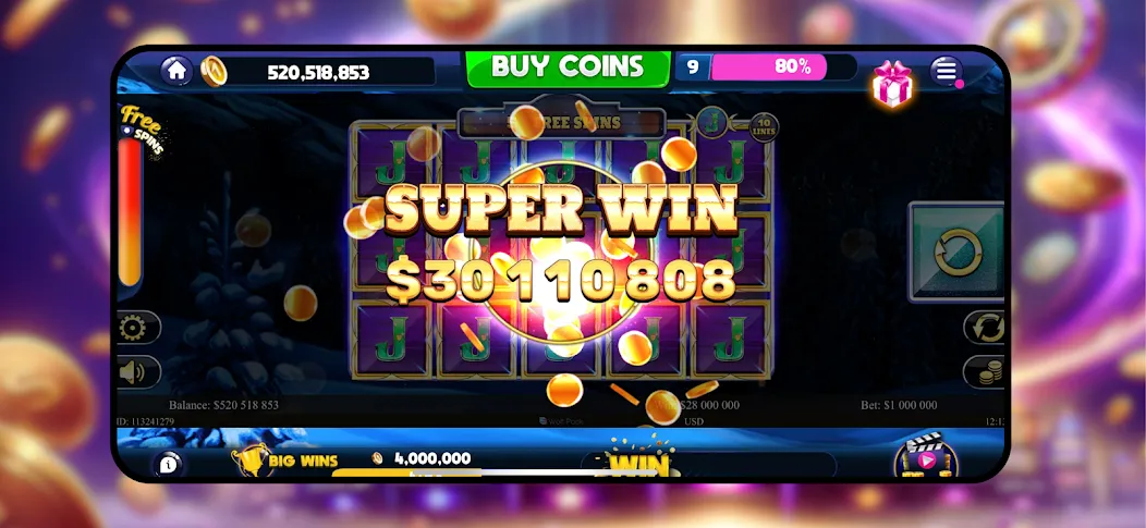 Взломанная Majestic Slots: Slot Machine  [МОД Бесконечные монеты] — полная версия apk на Андроид screen 1