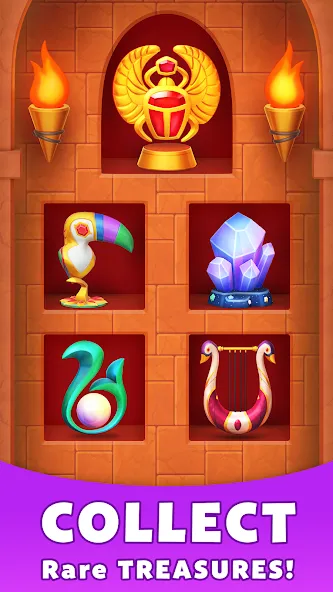 Скачать взлом Treasure Party: Puzzle Fun! (Трежер Пати)  [МОД Много денег] — стабильная версия apk на Андроид screen 5