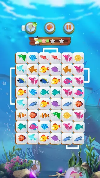 Взлом Mahjong Connect Fish World (Мацзян Коннект Рыбный Мир)  [МОД Много денег] — стабильная версия apk на Андроид screen 3