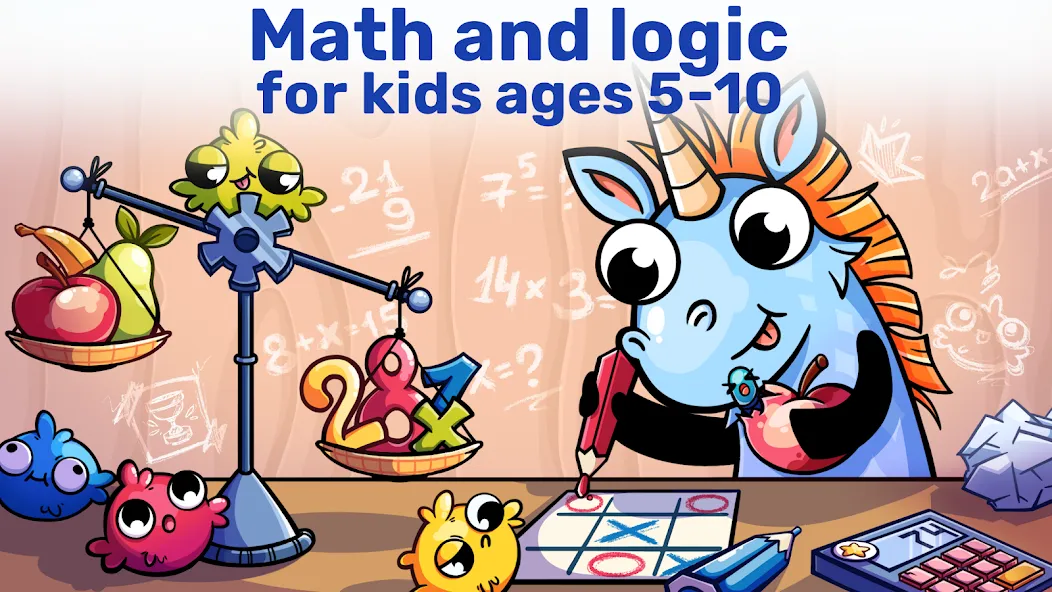 Взлом Math&Logic games for kids  [МОД Unlocked] — полная версия apk на Андроид screen 1