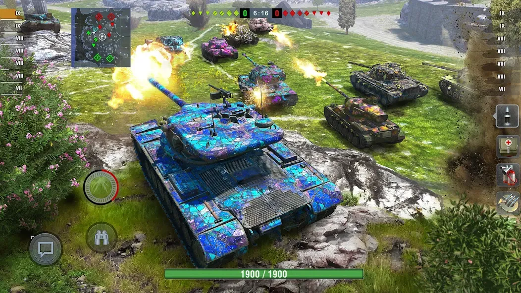 Скачать взлом World of Tanks Blitz (Ворлд оф Танкс Блиц ПВП)  [МОД Бесконечные монеты] — стабильная версия apk на Андроид screen 1