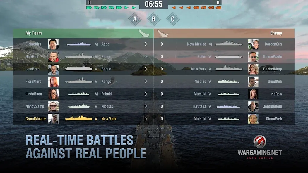 Взломанная World of Warships Blitz War (Ворлд оф Варшипс Блиц Вар)  [МОД Меню] — полная версия apk на Андроид screen 5