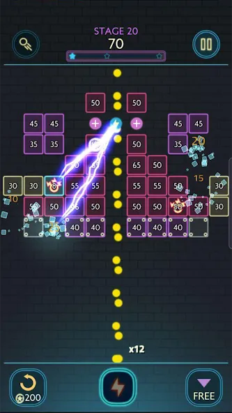 Взломанная Neon bricks  [МОД Много денег] — стабильная версия apk на Андроид screen 2