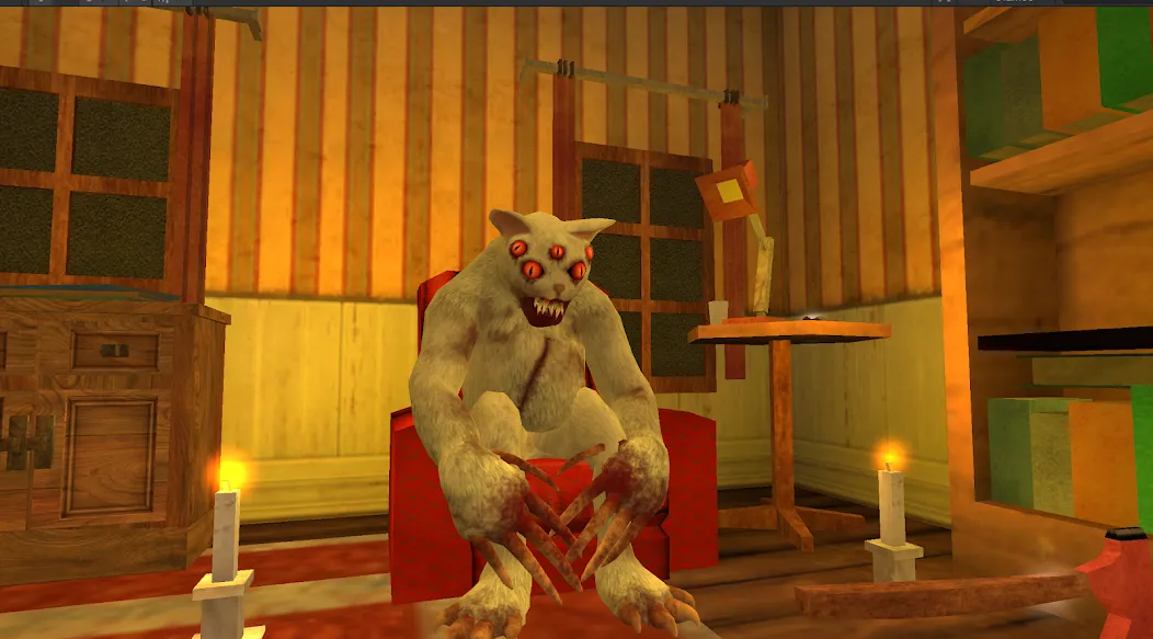 Скачать взломанную Cat Fred Evil Pet. Horror game  [МОД Бесконечные монеты] — последняя версия apk на Андроид screen 4