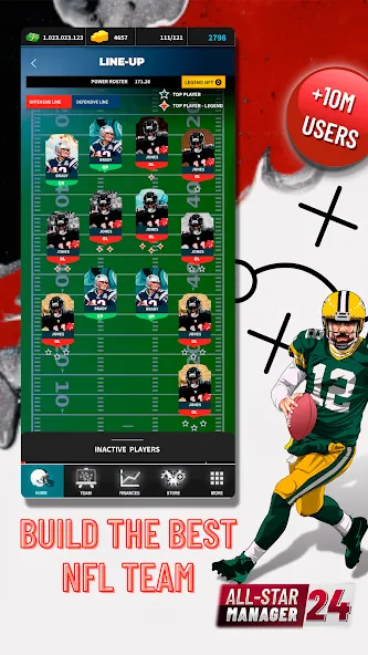 Взлом Fantasy Football Bowl Manager (Американ)  [МОД Menu] — полная версия apk на Андроид screen 2