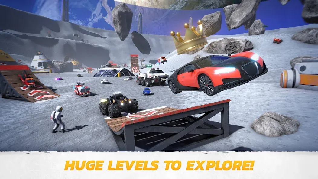 Скачать взломанную Crash Drive 3: Car Stunting (Крэш Драйв 3)  [МОД Unlocked] — полная версия apk на Андроид screen 3