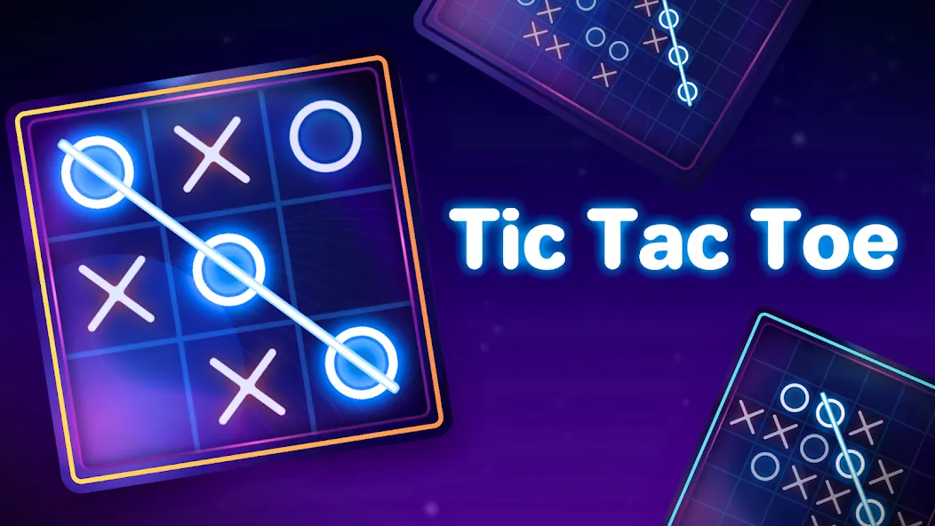 Скачать взломанную Tic Tac Toe 2 Player: XO Game (Тик Так Тоу 2 игрока)  [МОД Бесконечные деньги] — полная версия apk на Андроид screen 1