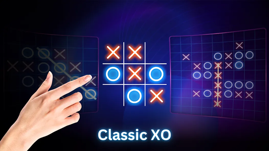 Скачать взломанную Tic Tac Toe 2 Player: XO Game (Тик Так Тоу 2 игрока)  [МОД Бесконечные деньги] — полная версия apk на Андроид screen 2