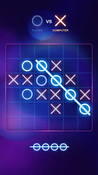 Скачать взломанную Tic Tac Toe 2 Player: XO Game (Тик Так Тоу 2 игрока)  [МОД Бесконечные деньги] — полная версия apk на Андроид screen 5