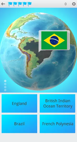 Скачать взлом Flags On the Globe  [МОД Unlocked] — последняя версия apk на Андроид screen 1