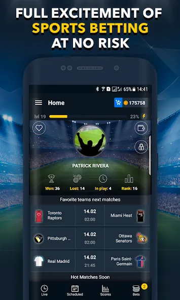 Взломанная Sports Betting Game — BETUP  [МОД Бесконечные монеты] — последняя версия apk на Андроид screen 2