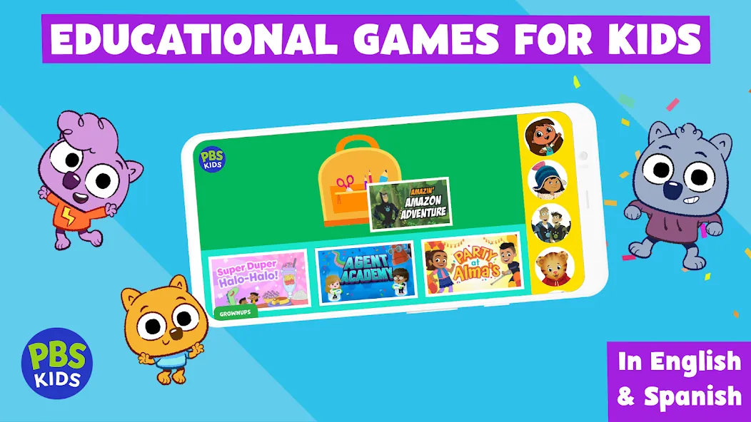 Взломанная PBS KIDS Games (ПиБиЭс КИДС Игры)  [МОД Menu] — полная версия apk на Андроид screen 1