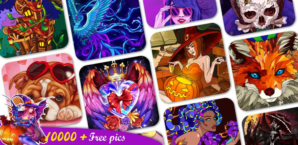Взлом Coloring Book -Paint by Number (Малер Плюс)  [МОД Mega Pack] — стабильная версия apk на Андроид screen 1
