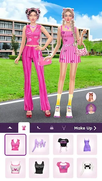 Взломанная College Dress Up for Girls (Капель Макеовер)  [МОД Все открыто] — полная версия apk на Андроид screen 2