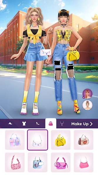 Взломанная College Dress Up for Girls (Капель Макеовер)  [МОД Все открыто] — полная версия apk на Андроид screen 5