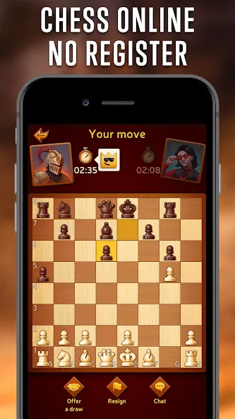 Скачать взломанную Chess Online — Clash of Kings  [МОД Много монет] — стабильная версия apk на Андроид screen 2