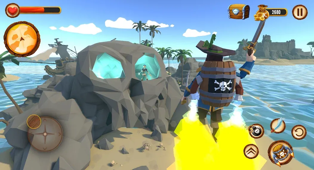 Скачать взломанную Pirate Polygon Caribbean Sea (Пиратская Полигон Карибское море)  [МОД Много монет] — стабильная версия apk на Андроид screen 4