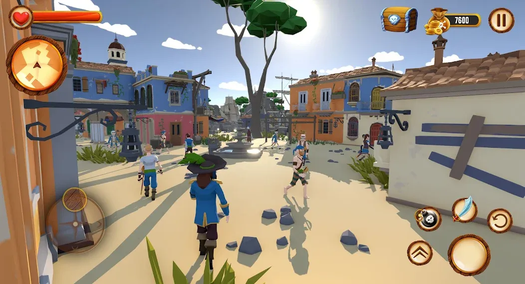 Скачать взломанную Pirate Polygon Caribbean Sea (Пиратская Полигон Карибское море)  [МОД Много монет] — стабильная версия apk на Андроид screen 5