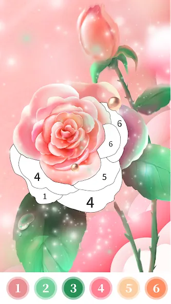 Взлом Rose Coloring Book Color Games  [МОД Меню] — полная версия apk на Андроид screen 1