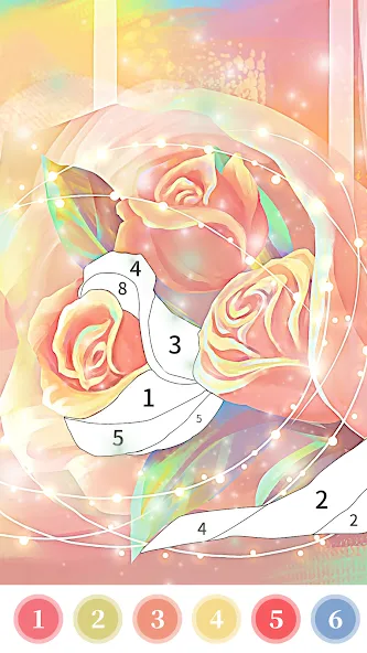 Взлом Rose Coloring Book Color Games  [МОД Меню] — полная версия apk на Андроид screen 2