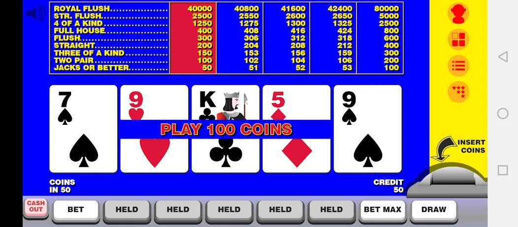 Скачать взлом Video Poker with Double Up  [МОД Бесконечные деньги] — стабильная версия apk на Андроид screen 1