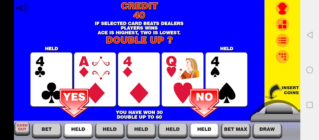 Скачать взлом Video Poker with Double Up  [МОД Бесконечные деньги] — стабильная версия apk на Андроид screen 2