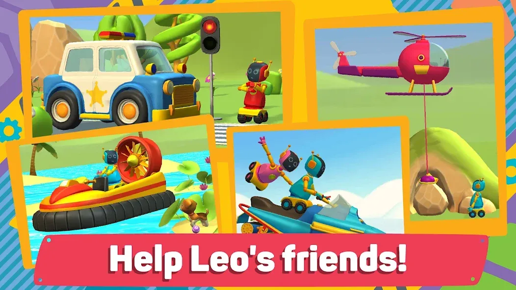 Взломанная Leo 2: Puzzles & Cars for Kids  [МОД Unlimited Money] — полная версия apk на Андроид screen 2