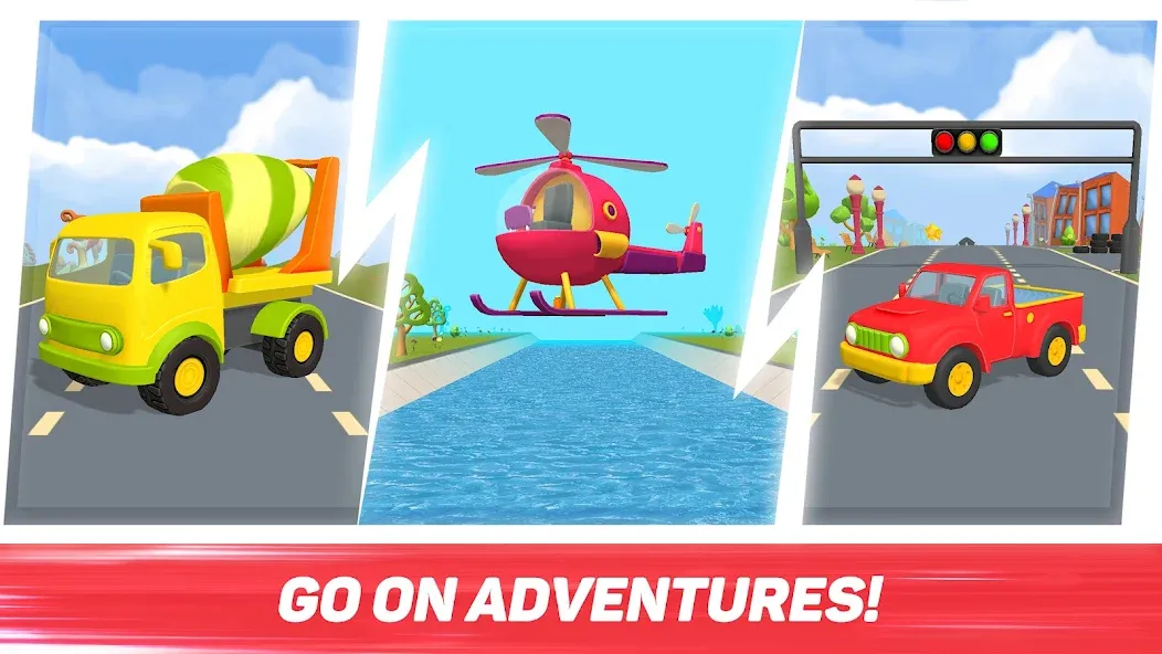 Взлом Leo Runner: car games for kids  [МОД Unlimited Money] — полная версия apk на Андроид screen 4