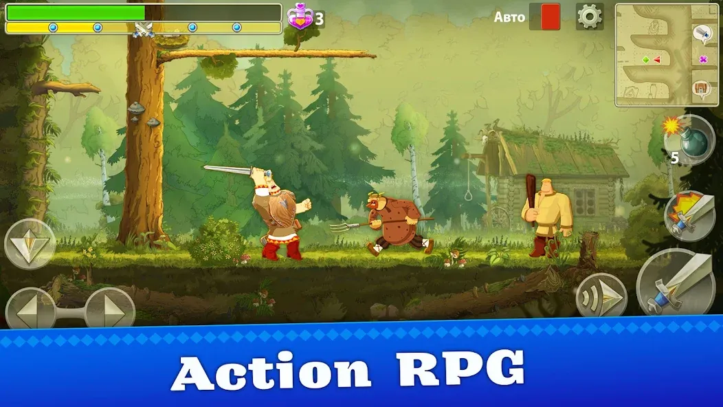 Взлом Heroes Adventure: Action RPG  [МОД Mega Pack] — полная версия apk на Андроид screen 1