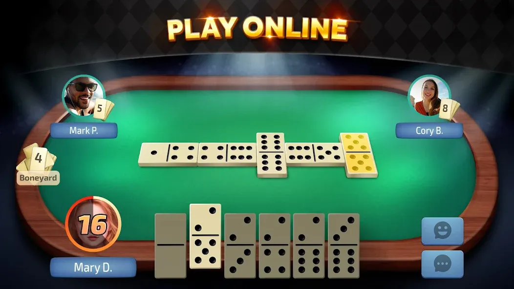 Скачать взломанную Domino — Dominos online game  [МОД Menu] — стабильная версия apk на Андроид screen 2