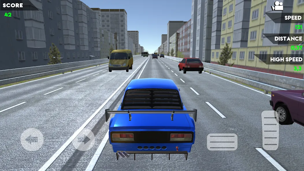 Скачать взломанную Turbo VAZ: Traffic Racer  [МОД Много монет] — последняя версия apk на Андроид screen 3