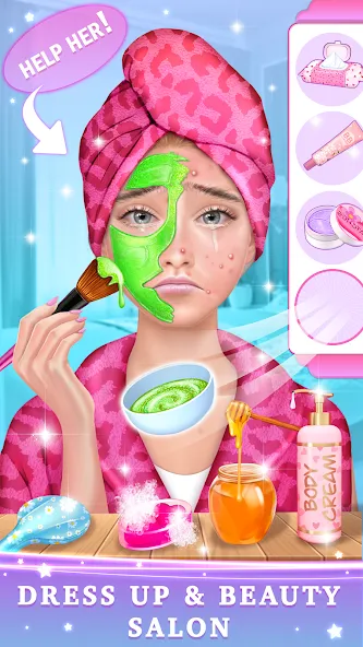 Скачать взломанную BFF Makeover — Spa & Dress Up  [МОД Бесконечные деньги] — стабильная версия apk на Андроид screen 1