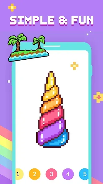 Скачать взломанную Paint by Number — Pixel Art  [МОД Unlimited Money] — стабильная версия apk на Андроид screen 2