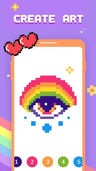 Скачать взломанную Paint by Number — Pixel Art  [МОД Unlimited Money] — стабильная версия apk на Андроид screen 3