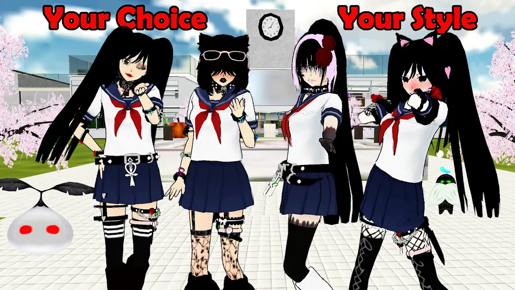 Взлом SchoolGirl AI 3D Anime Sandbox (Школьница  3D аниме песочница)  [МОД Unlocked] — стабильная версия apk на Андроид screen 1