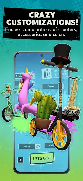 Взломанная Touchgrind Scooter (Тачгринд Скутер)  [МОД Mega Pack] — последняя версия apk на Андроид screen 5