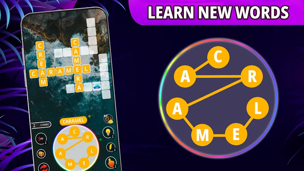 Скачать взломанную Word connect: word search game  [МОД Unlimited Money] — последняя версия apk на Андроид screen 5