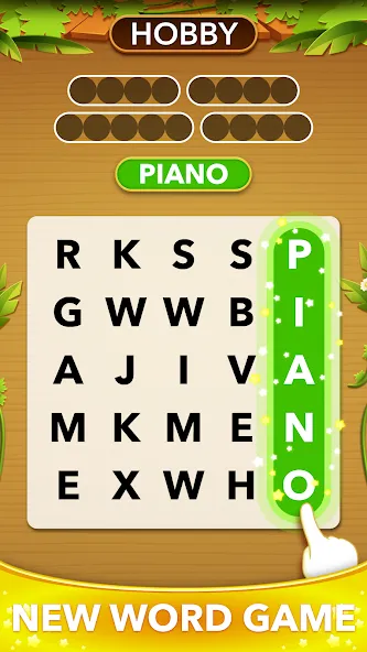 Скачать взлом Word Heaps Search — Word Games (Ворд Хипс Срч)  [МОД Menu] — стабильная версия apk на Андроид screen 1