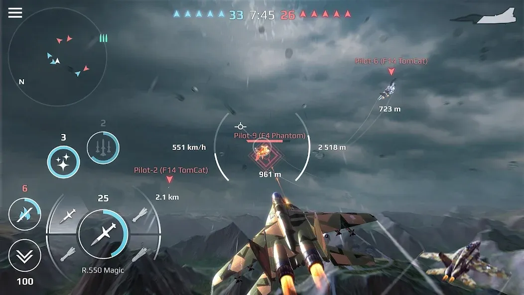 Скачать взлом Sky Combat: War Planes Online (Скай Комбат)  [МОД Меню] — полная версия apk на Андроид screen 1