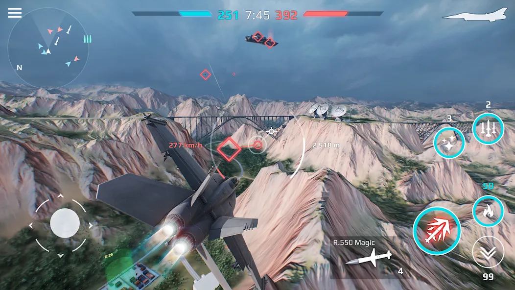 Скачать взлом Sky Combat: War Planes Online (Скай Комбат)  [МОД Меню] — полная версия apk на Андроид screen 2