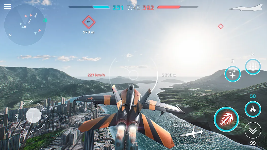 Скачать взлом Sky Combat: War Planes Online (Скай Комбат)  [МОД Меню] — полная версия apk на Андроид screen 5