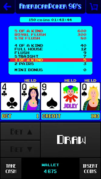 Взлом American Poker 90's Casino  [МОД Mega Pack] — последняя версия apk на Андроид screen 2