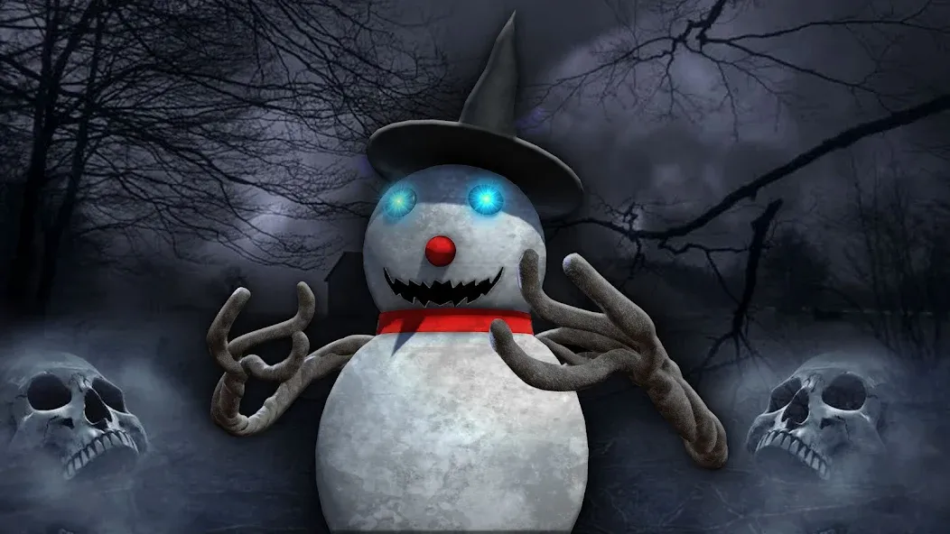 Скачать взлом Evil Scary Snowman  Games 3d (Ивил Скари Сноумэн Геймс 3д)  [МОД Бесконечные монеты] — стабильная версия apk на Андроид screen 1