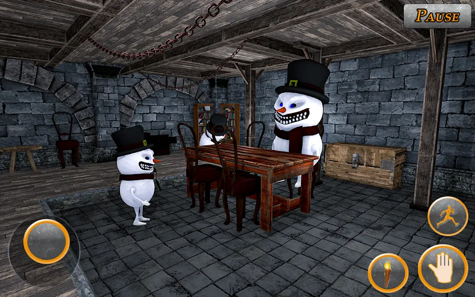 Скачать взлом Evil Scary Snowman  Games 3d (Ивил Скари Сноумэн Геймс 3д)  [МОД Бесконечные монеты] — стабильная версия apk на Андроид screen 4