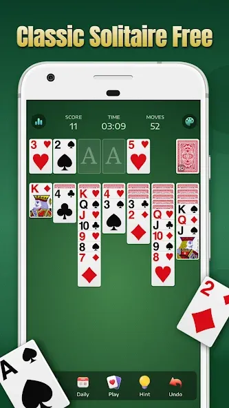 Взлом Solitaire — Classic Card Games  [МОД Unlocked] — стабильная версия apk на Андроид screen 1