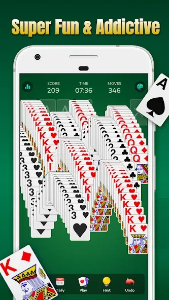 Взлом Solitaire — Classic Card Games  [МОД Unlocked] — стабильная версия apk на Андроид screen 2