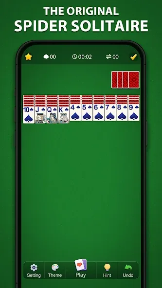 Взлом Spider Solitaire Classic  [МОД Menu] — полная версия apk на Андроид screen 1