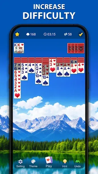 Взлом Spider Solitaire Classic  [МОД Menu] — полная версия apk на Андроид screen 3